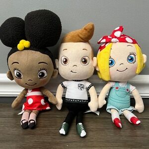 Lot of 3 Ada Twist Zoe‎ Scientist Rosie Revere Iggy Peck 11" Plush